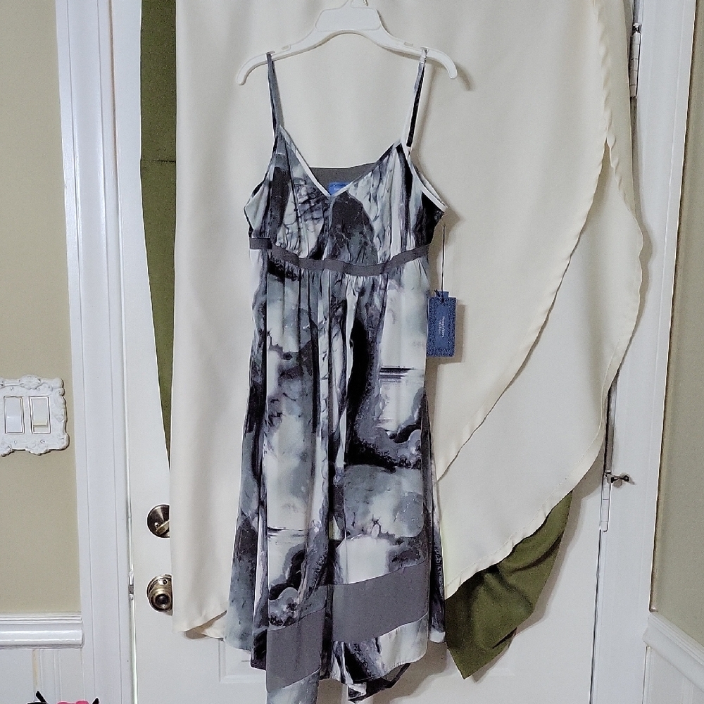 Simply Vera Vera Wang Artistic Gray Dress